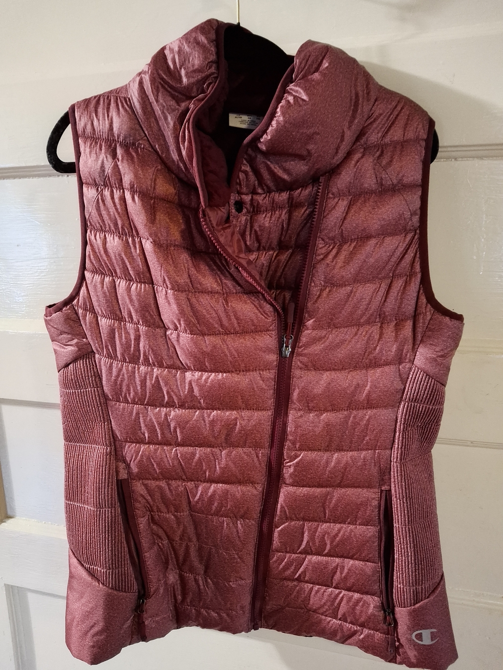 Champion Quilted Puffer Vest in Rose